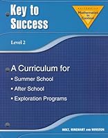 Holt Math in Context: Key to Success: A Curriculum for Summer School Grade 7 0030729181 Book Cover