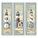 Set of 3 Lighthouse Art Prints Beach Country Coastal Décor- Three 6x18 Poster Prints