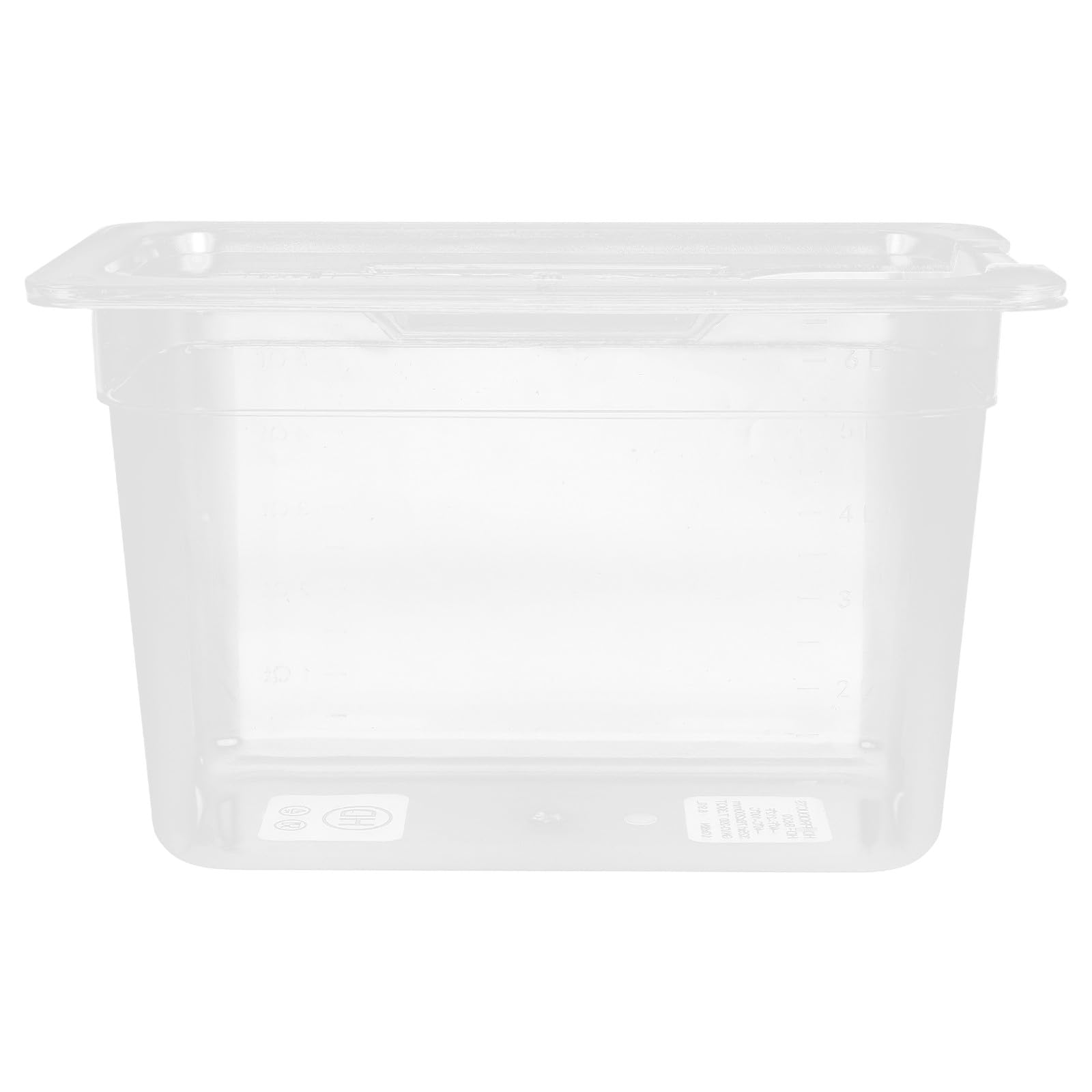 PRETYZOOM Contenedor para Olla de Cocción Lenta 6 Litros Transparente Recipiente de Cocción Lenta Apto para Sous Vide Caja de Almacenamiento Práctica y Segura para Alimentos y Verduras