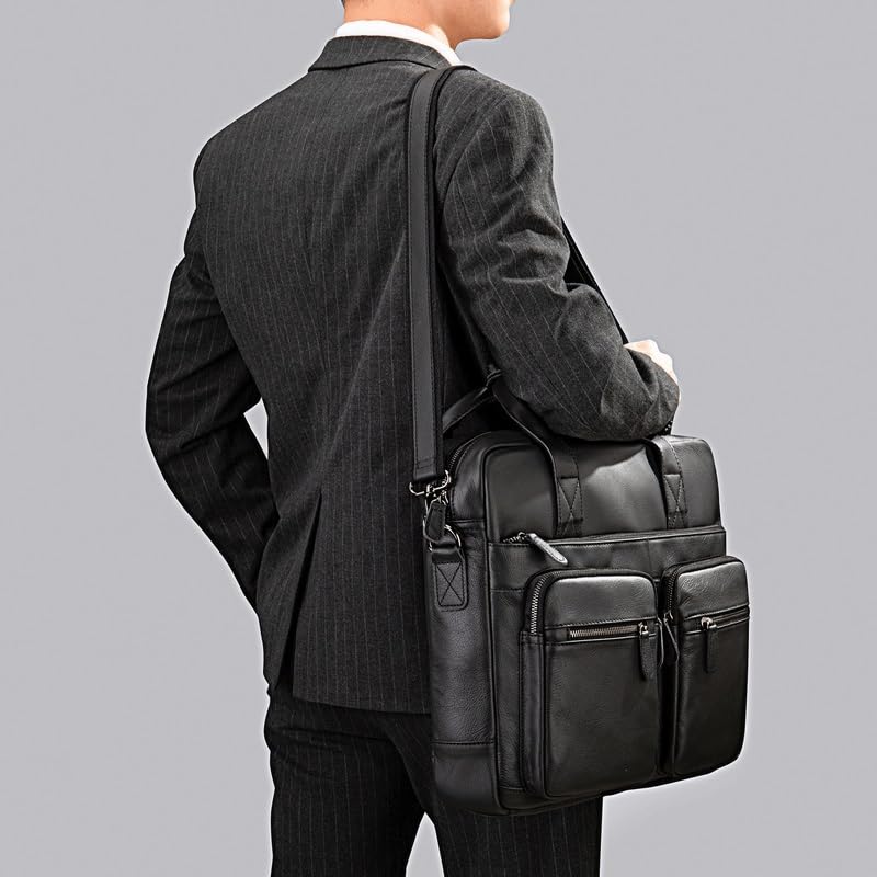 Men's Handbag Single Shoulder Crossbody Briefcase Men's Large Capacity4
