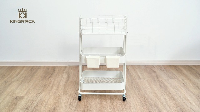 Watch KINGRACK 3 Tier Utility Rolling Cart Installation Steps on