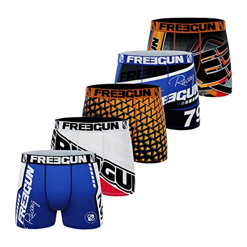 FREEGUN Calzoncillo Ropa Interior Hombre Microfibra (Paquete de 5)