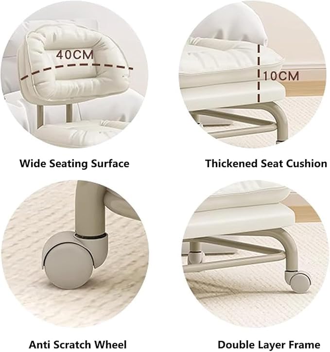 Colds on wheels low stool, rolling stool, kunda stool, work stool, stool with universal wheels for home, massage, garden, office, garage (gray) Colds on wheels low stool, rolling stool, kunda stool, work stool, stool with universal wheels for home, massage, garden, office, garage (gray)