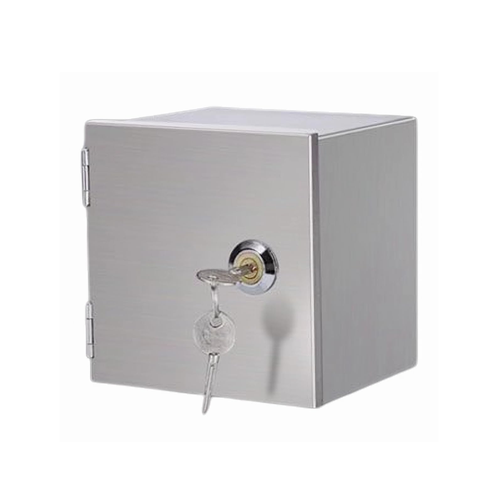 120 mm × 120 mm × 65 mm resistente al agua armario con caja de acero inoxidable, adecuado para la protección de enchufes exteriores y una fuente de alimentación segura (120 mm x 120 mm x 65
