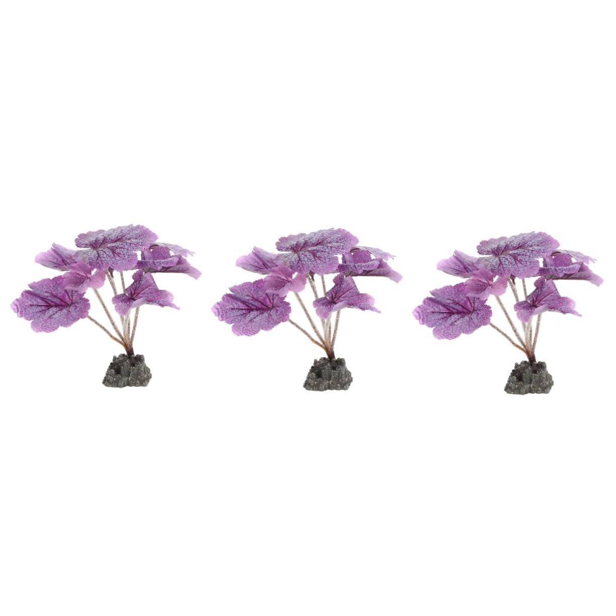 SUPVOX 3 Pezzi Piante Artificiale per Aspetto Naturale Decorazione per Realizzate Premium Sicure per Acquatici e Terrari