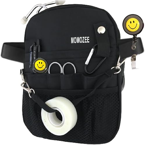 Miniatura 2 de MOMOZEE Bolsa de enfermera, artículos esenciales de enfermería para enfermeras riñonera, artículos esenciales para estudiantes de enfermera,