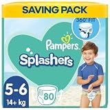 Pampers Splashers Einweg-Schwimmhose - Größe 5/6 (14kg +) - Fall von 8 Packungen zu 10
