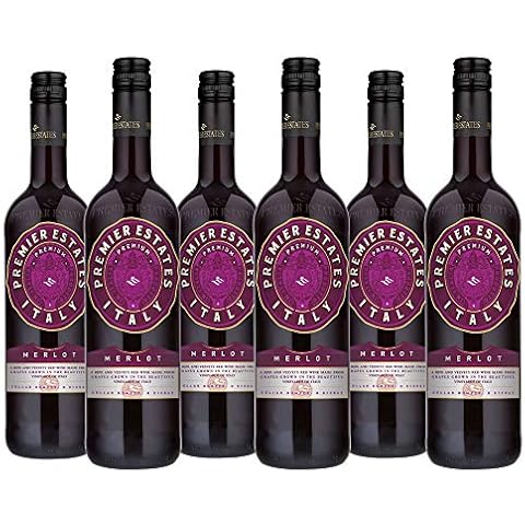 Premier Estates | Merlot | Best Red Wine | Italian Red Wine | Case of 6 x 75cl Bottles … Cover