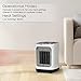 PureMate Ceramic Fan Heater, 1800W Portable Electric Heater with 2 Heat Settings, Space Heater with Oscillating, Adjustable Thermostat & Safety Cut-Off, Tip-Over and Overheat Protection
