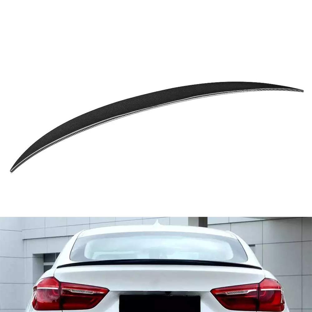 Car Rear Spoiler,Carbon Fiber Look for M Performance Style High Kick Trunk Lid Spoiler Fit for BMW X6 F16 2015 2016 2017 2018 2019 Accessories