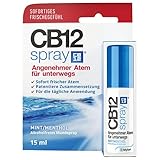 CB12 Spray: Mundspray für angenehmen Atem unterwegs, Mint/Menthol gegen Mundgeruch, 15 ml