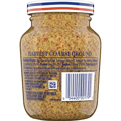 Grey Poupon Harvest Coarse Ground Mustard, 8 Ounce #TOP7
