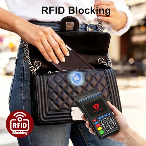 Image of Tipmile Slim Wallet for Women, RFID Blocking Credit Card Holder