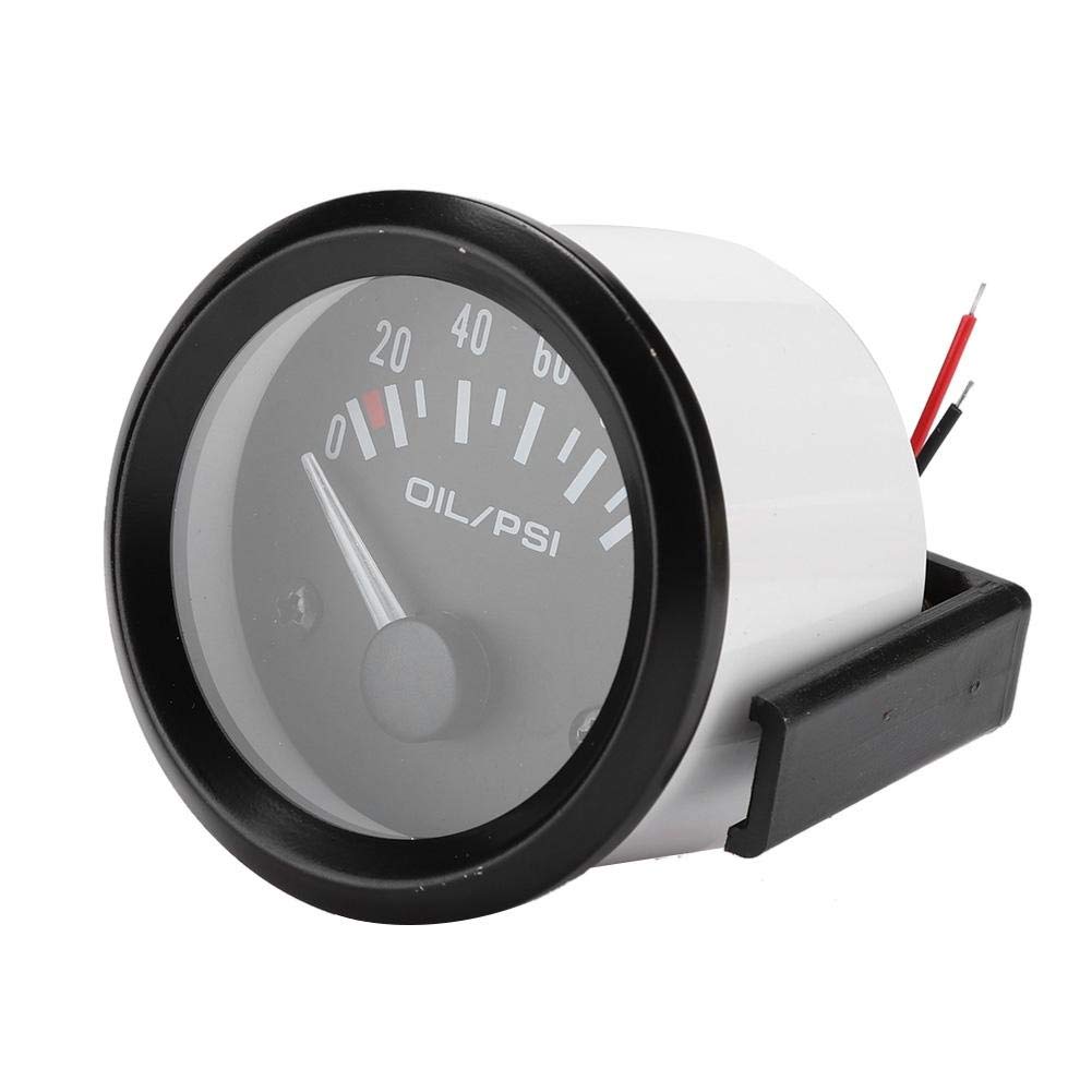 Manometro dell'Olio Elettromagnetico 52mm 12v Kit di Misurazione a Pressione