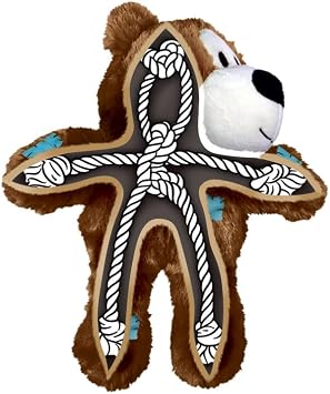 KONG Wild Knots Bear Dog Toy - Small/Medium - Assorted Colors