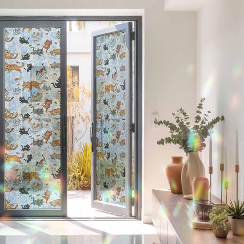 Vinilo decorativo para ventana 17.7"x78.7" blanco miniatura 2
