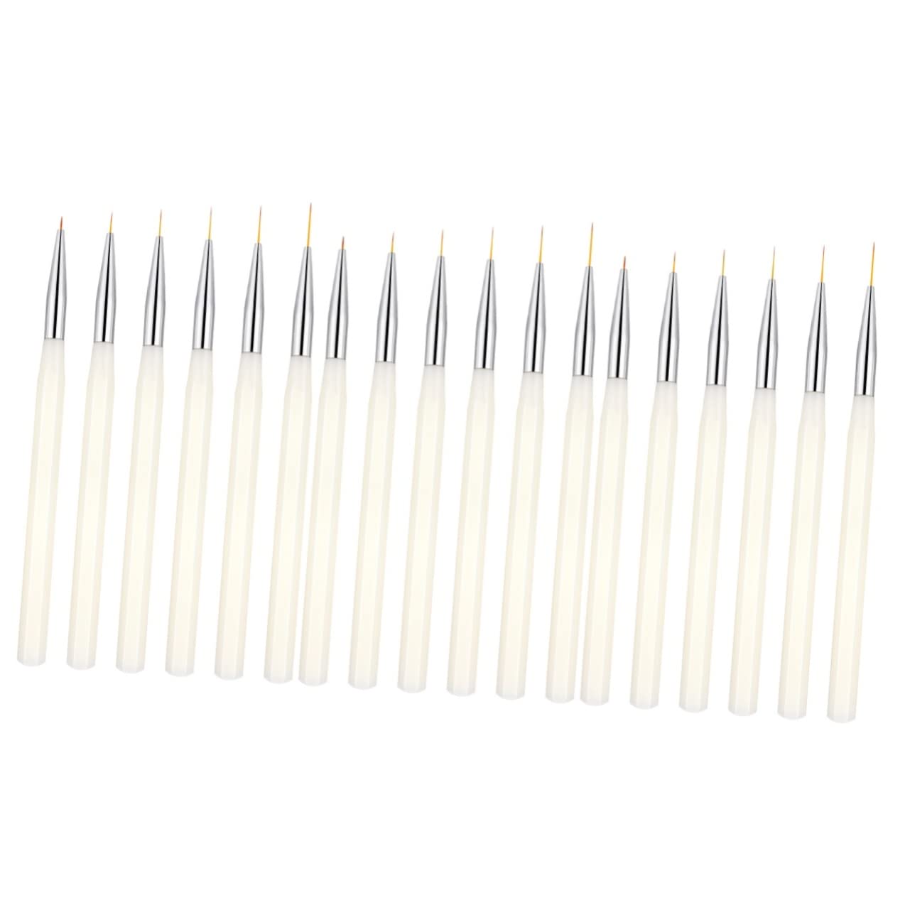 FRCOLOR 18pezzi Pennelli Per Nail Art Pennelli Manicure Per Disegni Unghie Per Nail Art Flessibili e Facili Da Usare Per Creazioni Uniche e Chic
