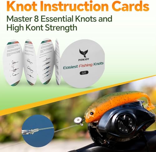 Image of Monofilament Fishing Line with Knot Guide Card, Tangle-Free Snap Ring for No More Mess, Low Memory Smooth Casting Nylon Mono String, 15 /20 /30 /50 /80LB, 220-1050 Yards
