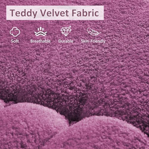 Image of Giant Bean Bag Chair for Adults,Comfy Lazy Fireside Accent Chair with Memory Foam,Cozy Single Floor Sofa Couch Boneless Chaise Lounge for Living Room Bedroom Gaming Room(Purple,1Seater)
