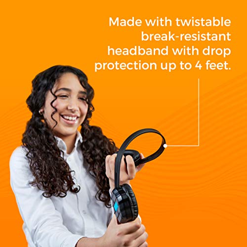 image for GumDrop Droptech B1 Over-Ear Headphones with Chew-Proof Cord, 3.5mm Au