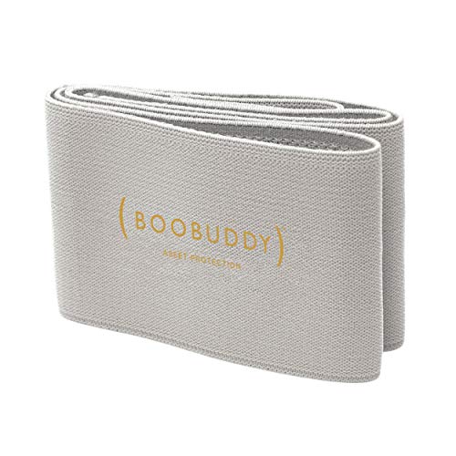Preisvergleich Produktbild Booband Boobuddy Verstellbares Brustkompressionsband / Brust Unterstützung Band als Alternative zum Sport-BH, Grau