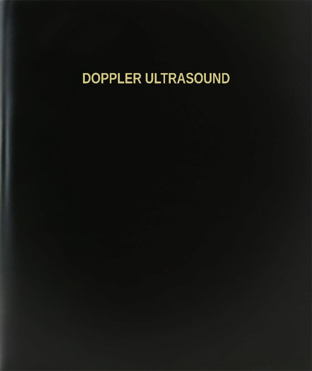 BookFactory® Doppler Ultrasound Log Book/Journal/Logbook - 120 Page, 8.5"x11", Black Hardbound (XLog-120-7CS-A-L-Black(Doppler Ultrasound Log Book))