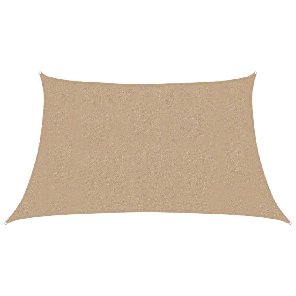 Voile d'ombrage pare-soleil de terrasse anti-UV en polyéthylène taupe