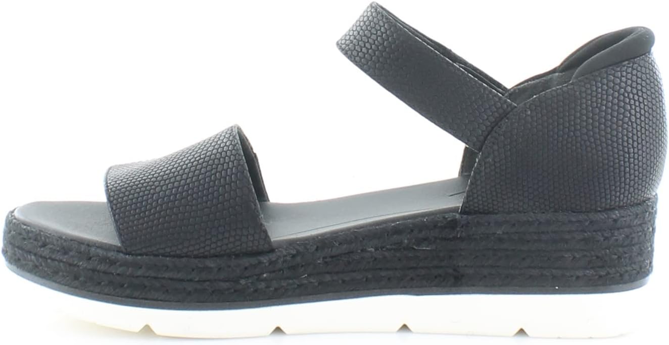 Dr. Scholl's Shoes Women's of Course Sandal, Black Snake, 8