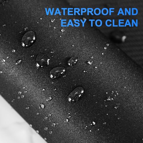 Cimetech - Alfombrilla de ratón multifuncional y duradera con base antideslizante, bordes acolchados, 800 x 300 x 2 mm, negro - imagen 6