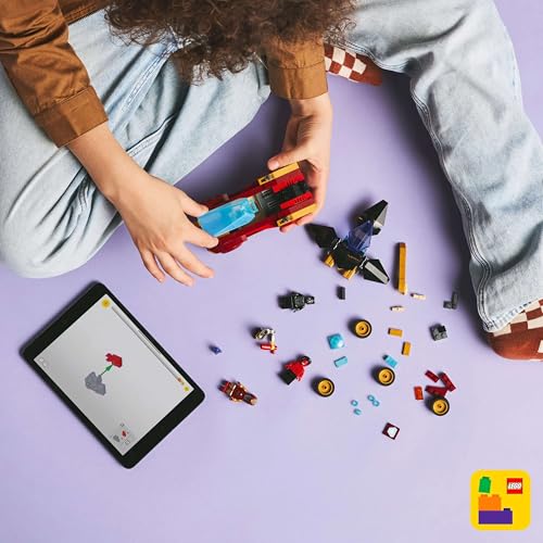 Marvel Auto di Iron Man Car e Black Panther contro Hulk Rosso - Modello di Macchina Giocattolo e Aereo da Costruire con 3 Minifigure di Supereroi, Giochi per Bambini e Bambine da 7 Anni 76310 - Lego - Immagine 6