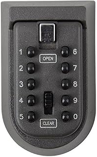 Combination Key Lock Box - More Convenient Key Box - Best Outdoor Wall Mounted Safe Key Box - Set Your Own Combination - Great For Elderly Parents Spare House Keys (Black cover)