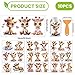 arricraft 10 Sheets Cute Giraffes UV DTF Cup Wrap for 16OZ Glass, Rainbow Bow Birthday Cake Pattern Rub on Decals PVC Transfer Stickers for DIY Cups Wood Funiture 24x11cm/9.4x4.3inch