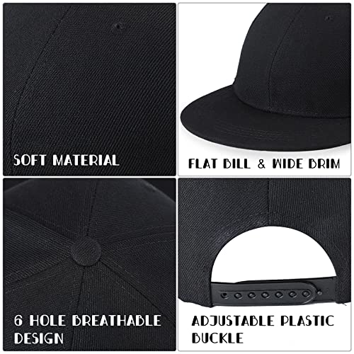 Blank Baseball Cap Bulk Classic Snapback Hat Adjustable Back Strap Sublimation Hats Plain Unisex Trucker Hat Hip Hop Hat (36 Pack) #TOP2