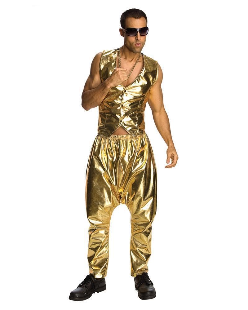 Rubie's Men's MC Hammer Gold Costume Pants, Gold, One size