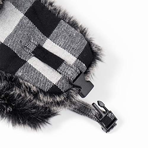 Image of ONWAY Trapper Hat Winter Hats for Women Men with Faux Fur Ear Flaps