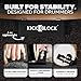KickBlock Bass Drum Anchor – World's Best Drum Stopper for Creep and Slide Prevention – Ultra-Grip Technology – Lightweight and Portable Accessory – Stage Black