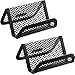 YUEMING 2 Pcs Business Card Holder, Desktop Business Card Stands Countertop, Metal Mesh Business Card Display Desk Business Card Organizer for Desk Office Name Card with 50 Name Card Capacity (2)