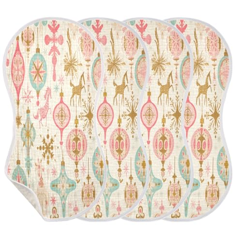 Kigai Horse Lamp Ball Baby Burp Cloths Extra Soft and Absorbent Burping Rags Cotton Burping Clothes Baby Washcloths for Newborn Boys Girls - 1 Pack3