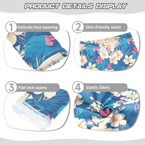 KLL Banner Hawaiian Toddler Girls' Active Leggings Soft Full Length Pants Gym3