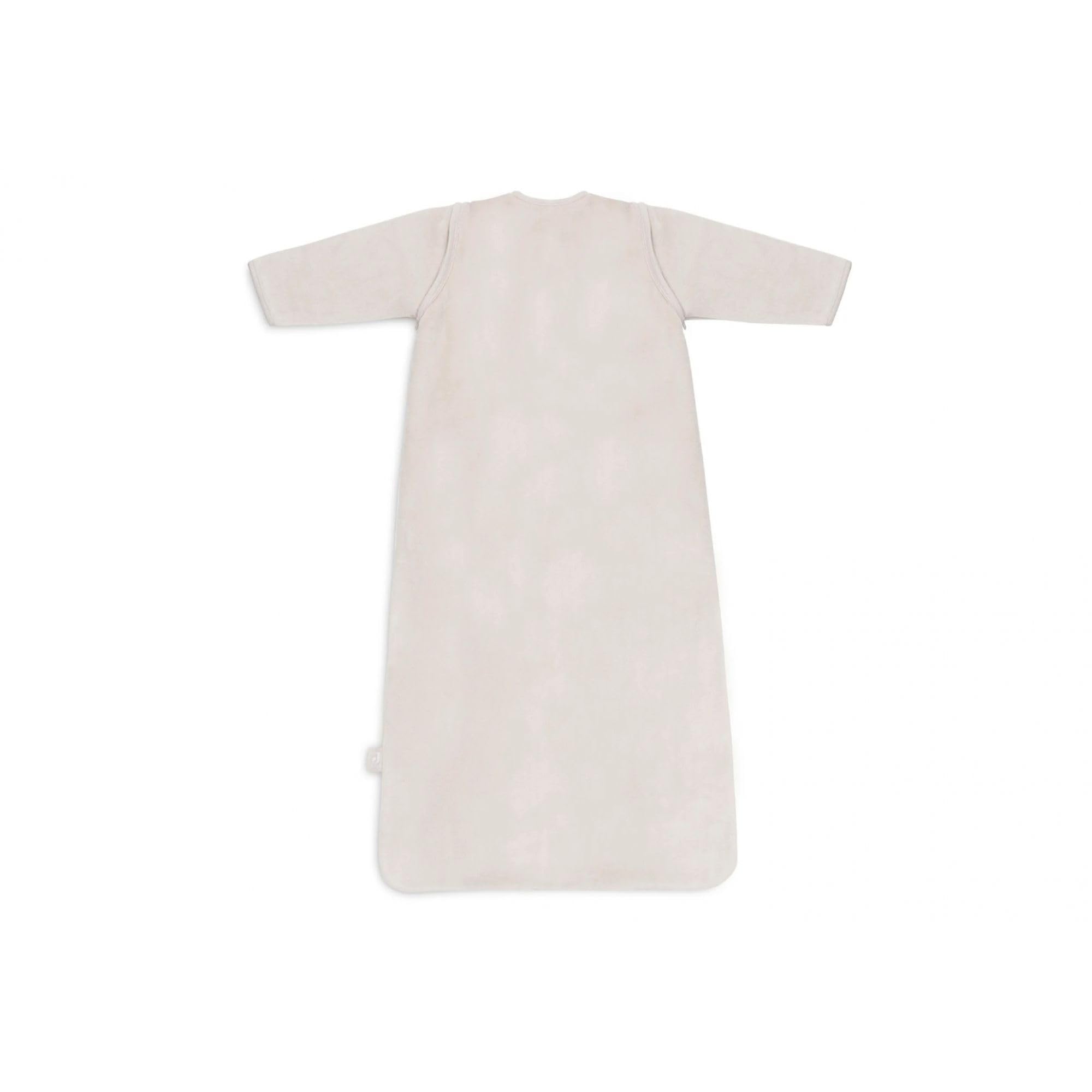 Jollein Schlafsack Baby - Velvet, Nougat - 110 cm - Baumwolle - 2.0 bis 3.0 Tog - Abnehmbare Ärmel - Baby Schlafsack - Beige