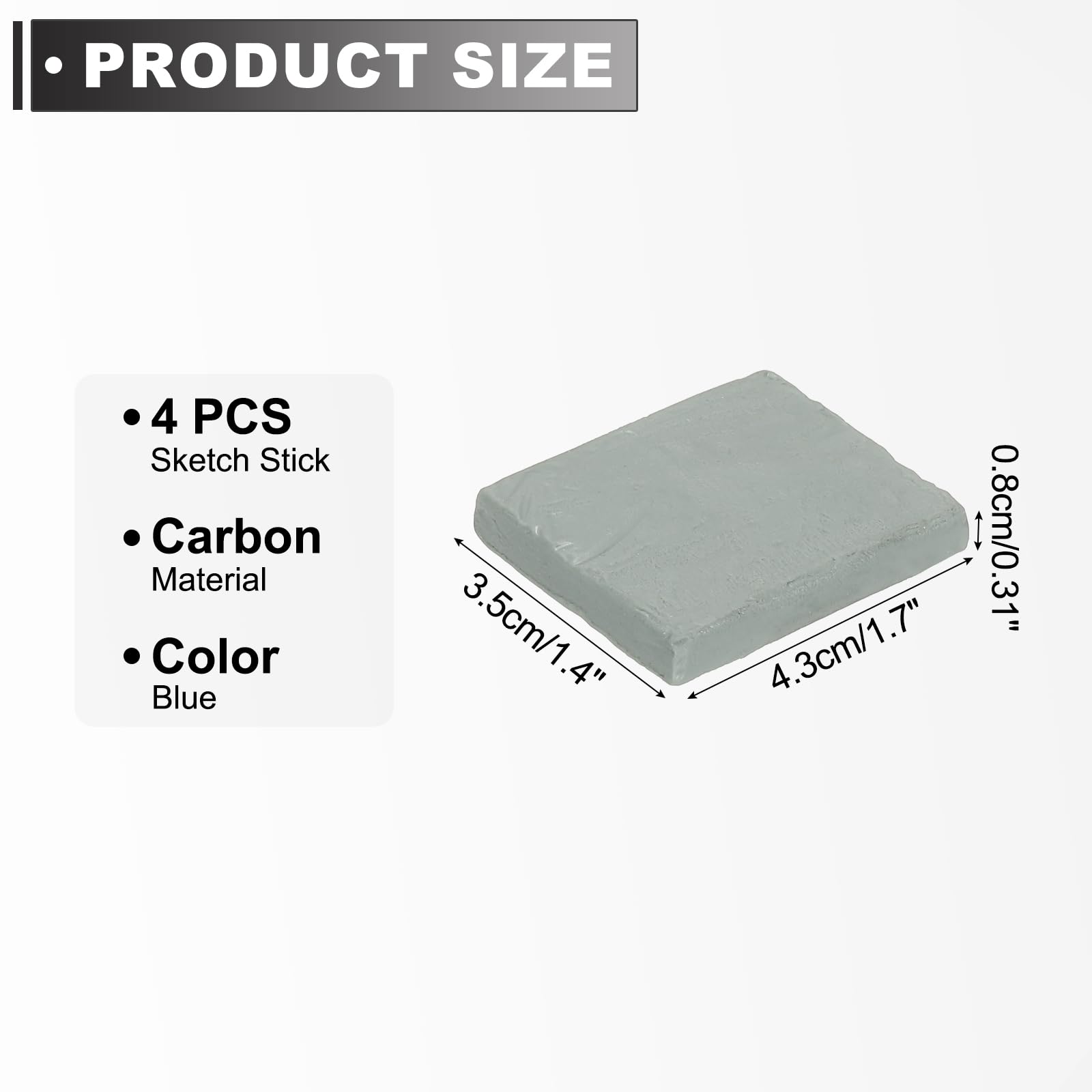 PATIKIL Art Kneaded Erasers, 4 Pcs Kneadable Moldable Blend Smooth Art Erasers Art Supplies for Artists Art Drawing Sketching, Grey