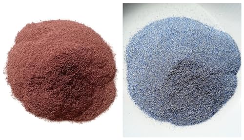 Red Jasper and Lapis Lazuli Complete Crushed Powder - Set of 2, 100 Cts Each, Resin Art, Craft Making