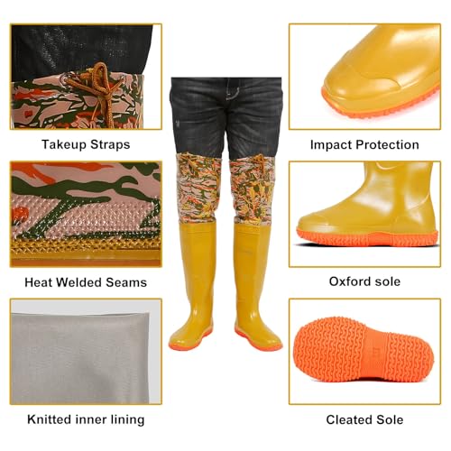 Hip Waders Waders Leves De Quadril Para Homens, Botas De Pesca Impermeáveis ​​de Joelho Alto, Waders