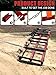 COZIVIE 8ft Heavy Duty Drag Harrow for ATV, UTV, Tractor - Adjustable Tow Behind Leveling Rake with Weight Tray for Driveway Grader, Lawn, Field, Pasture, Food Plot Maintenance​, Red(96 inch)