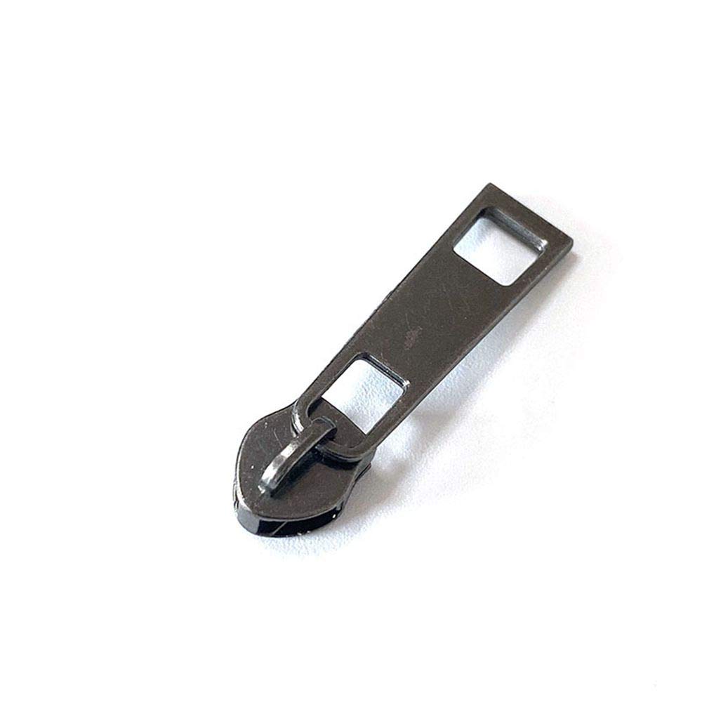 MoonyLI 10Pcs Metal Zipper Head Zipper Repair Kit #5 Black Zipper Sliders Jacket Zippers