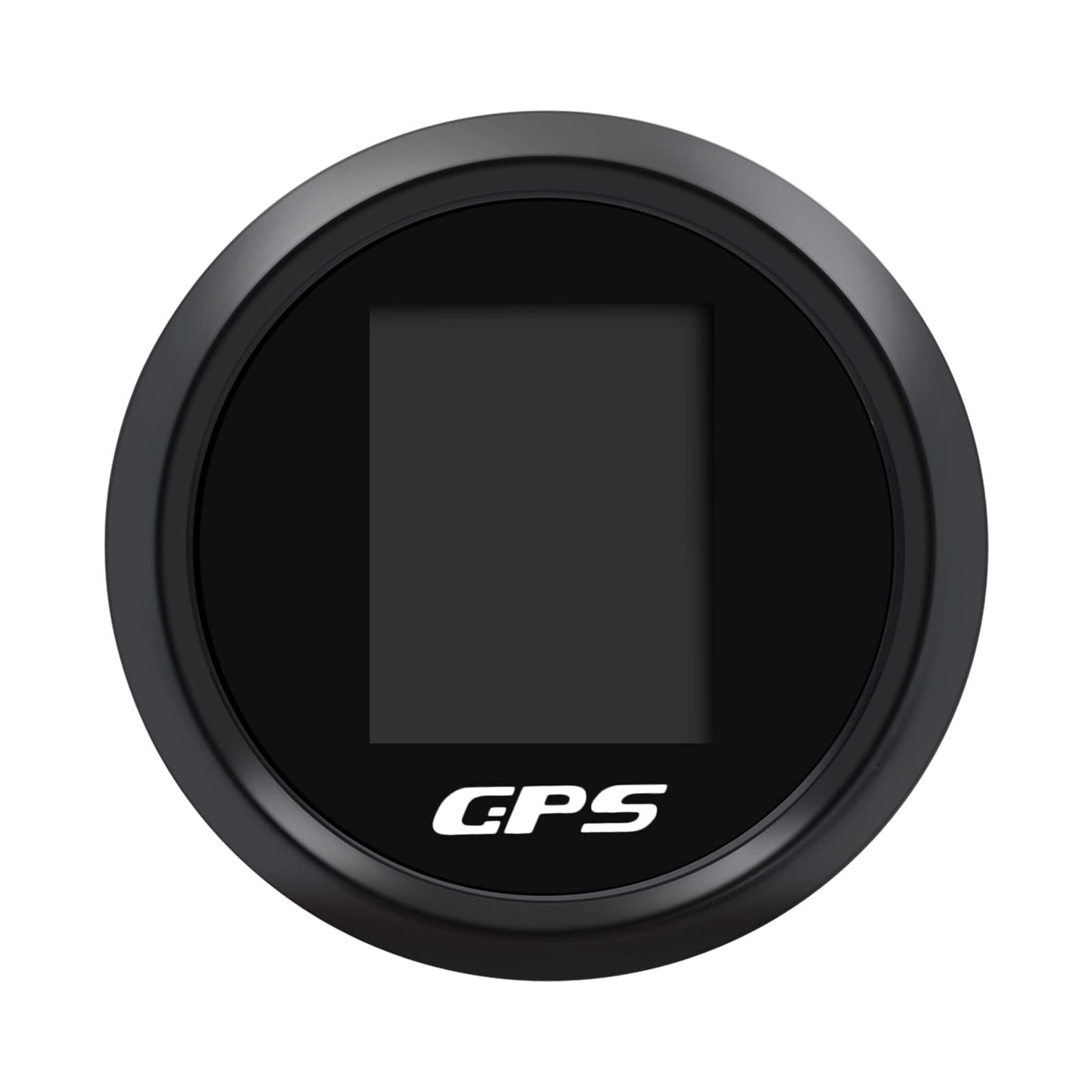 KAOLALI Velocímetro de GPS Digital Cuentakilómetros con Ajustable Mph Nudos Km/h Antena GPS Odómetro Pantalla TFT Impermeable IP67 Velocímetro para Barco Coche Moto 85mm 9-32V(Negro)