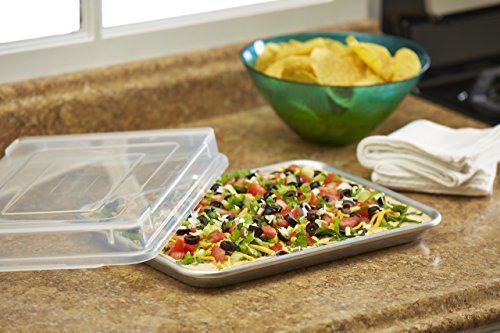 Artisan Professional Classic Aluminum Baking Sheet Pan Set With 18 X 13-Inch Half Sheet And Cover #TOP4