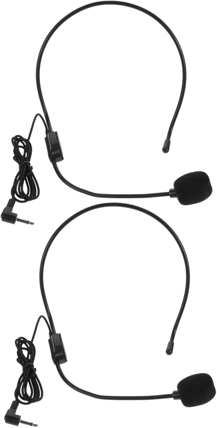 BIUDECO 2pcs Wired Microphone Portable Microphone Wired