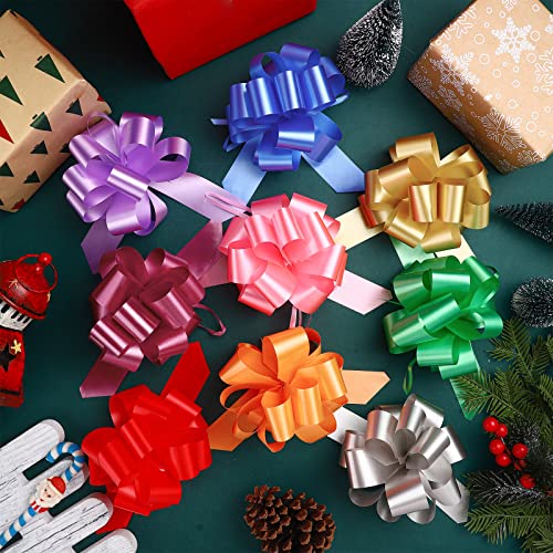 Chunyin 72 Pcs Wrap Pull Bows Gift Bows With Ribbon 5 Inches Bows For Gift Wrapping Gift Basket Gift Bag Box Wrapping Decor Birthday Anniversary Supplies thumb #4