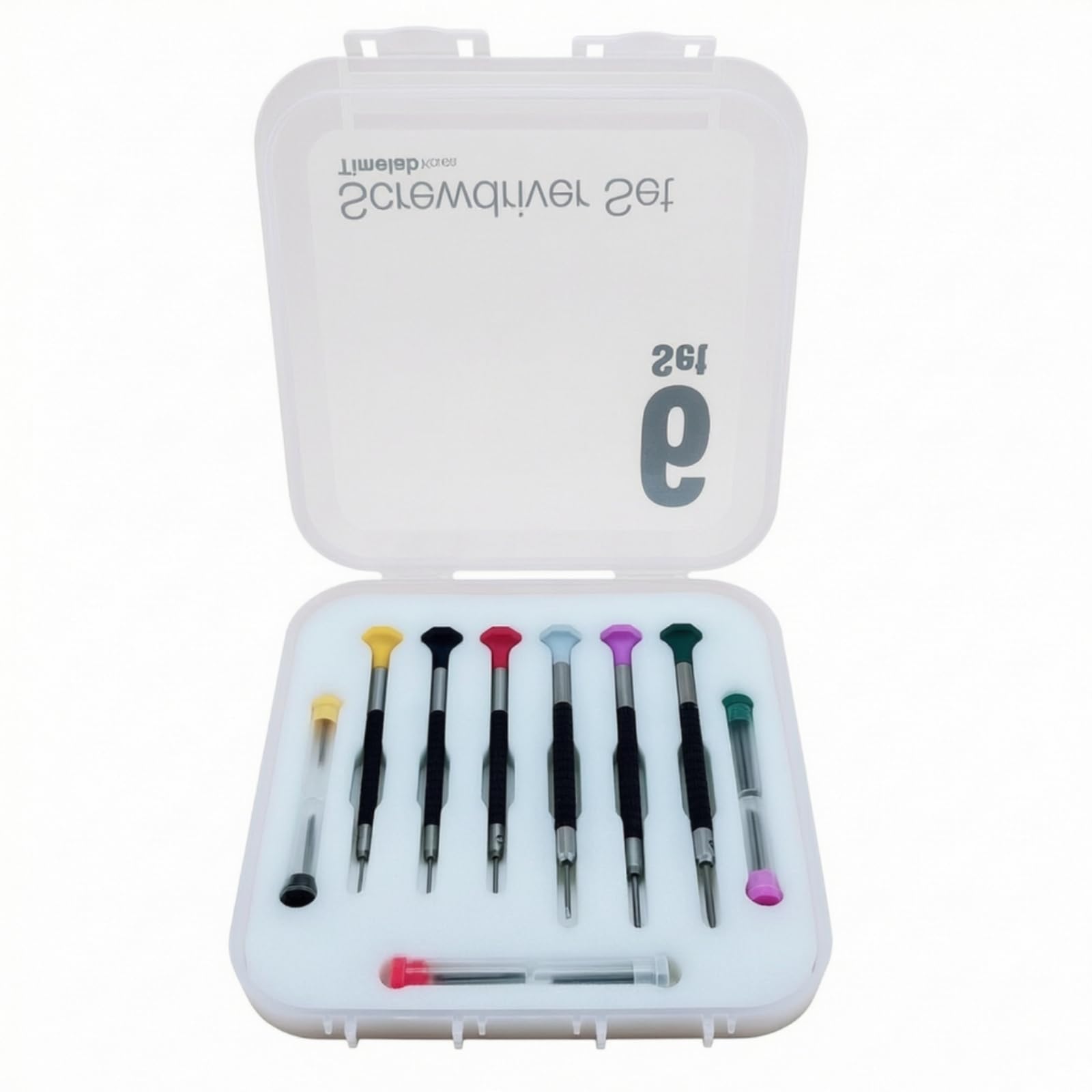 Colcolo Set di Cacciaviti di Precisione Compatto Set Cacciaviti con Custodia Plastica Professionale Strumenti per Hobbisti